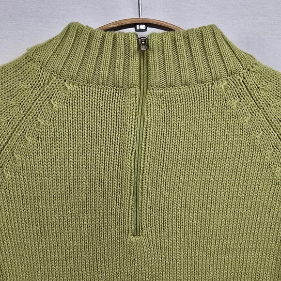 Vintage Suede Wool Crochet Mock Neck Sweater Floral Embroidered - Picture 8 of 12